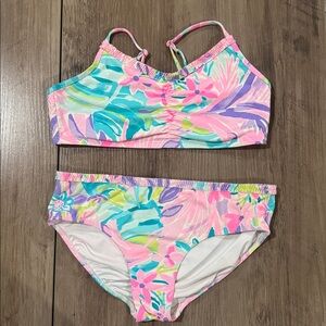 Lilly Pulitzer Girl’s Bikini 
Worn 3 times. Vibrant colors -no pilling.